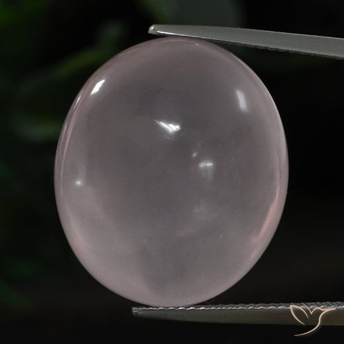 33.08ct 자연스러운 로즈 핑크 로즈 쿼츠, 타원형, 투명한