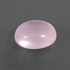 8.07캐럿 천연 핑크 로즈 쿼츠, 타원형 컷, 13.8×11.7 mm, 투명한