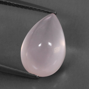 5.73캐럿 천연 핑크 로즈 쿼츠, 투명한, 13.8×9.3 mm, 투명/반투명