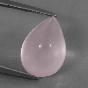 5.86캐럿 천연 핑크 로즈 쿼츠, 투명한, 13×9.3 mm, 투명/반투명