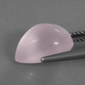 5.86캐럿 천연 핑크 로즈 쿼츠, 투명한, 13×9.3 mm, 투명/반투명