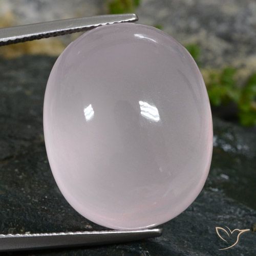 40.38ct 자연스러운 매우 밝은 분홍색 로즈 쿼츠, 타원형, 투명/반투명