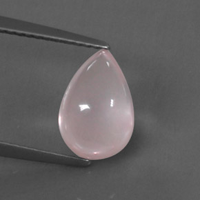 2.66캐럿 천연 핑크 로즈 쿼츠, 투명한, 10.3×7 mm, 투명/반투명