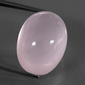 32.52캐럿 천연 핑크 로즈 쿼츠, 투명한, 20×15.1 mm, 투명/반투명