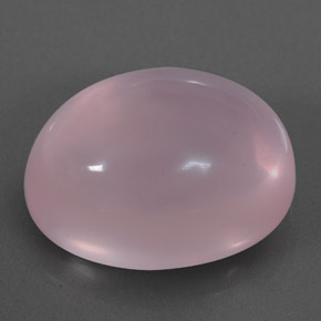 25.15캐럿 천연 핑크 로즈 쿼츠, 투명한, 19.9×15.1 mm, 투명/반투명