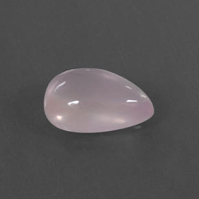 4.48캐럿 천연 핑크 로즈 쿼츠, 배 모양, 13.4×9.1 mm, 투명한