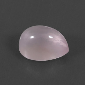 5.14캐럿 천연 핑크 로즈 쿼츠, 배 모양, 12.3×8.2 mm, 투명한