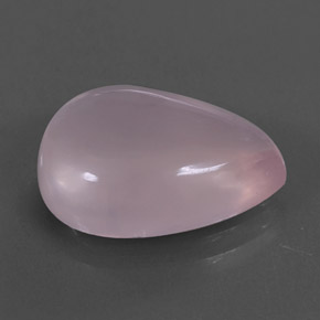 8.11캐럿 천연 핑크 로즈 쿼츠, 배 모양, 16.2×12.3 mm, 투명한