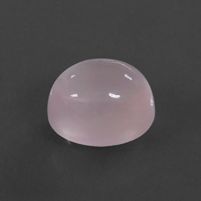 7.42캐럿 천연 핑크 로즈 쿼츠, 타원형 컷, 12.3×10.2 mm, 투명한