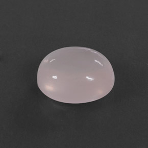 5.50캐럿 천연 핑크 로즈 쿼츠, 타원형 컷, 12.3×10.2 mm, 투명한