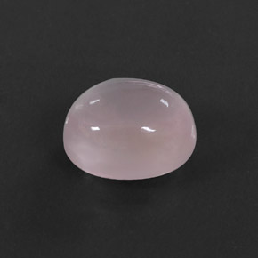 5.82캐럿 천연 핑크 로즈 쿼츠, 타원형 컷, 12.1×10.1 mm, 투명한