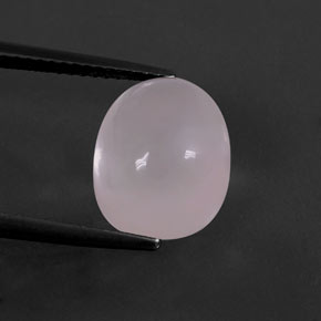 5.59캐럿 천연 핑크 로즈 쿼츠, 타원형 컷, 12.1×10 mm, 투명한
