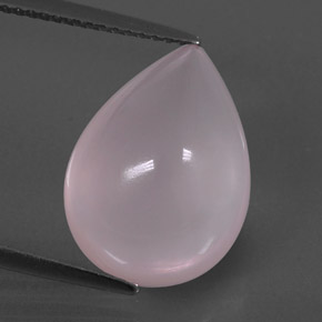 9.09캐럿 천연 핑크 로즈 쿼츠, 투명한, 16.1×12 mm, 투명/반투명