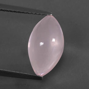 3.11캐럿 천연 핑크 로즈 쿼츠, 마퀴즈, 13.2×7.6 mm, 투명한