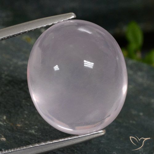 16.96ct 자연스러운 매우 밝은 분홍색 로즈 쿼츠, 타원형, 투명한