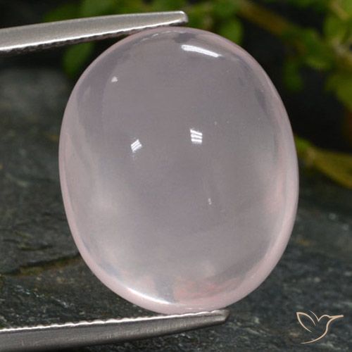 15.67ct 자연스러운 매우 밝은 분홍색 로즈 쿼츠, 타원형, 투명한