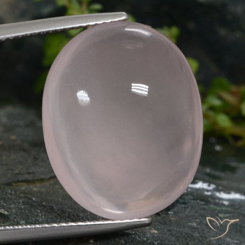 19.36ct 자연스러운 매우 밝은 분홍색 로즈 쿼츠, 타원형, 투명한