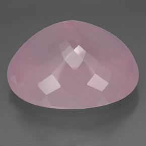 150.80캐럿 천연 핑크 로즈 쿼츠, 투명한, 37.6×32.2 mm, 투명/반투명