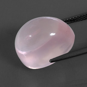 16.43캐럿 천연 핑크 로즈 쿼츠, 투명한, 16.1×12.2 mm, 투명/반투명