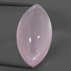 17.37캐럿 천연 Light Pink  로즈 쿼츠, 투명한, 22.6×12 mm, 투명/반투명
