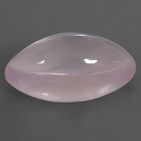 17.37캐럿 천연 Light Pink  로즈 쿼츠, 투명한, 22.6×12 mm, 투명/반투명