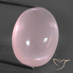 22.92ct 자연스러운 로즈 핑크 로즈 쿼츠, 타원형, 투명한