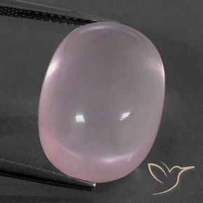 18.41ct 자연스러운 라이트 핑크 로즈 쿼츠, 타원형, 투명한