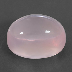 19.79캐럿 천연 핑크 로즈 쿼츠, 투명한, 18×13.1 mm, 투명/반투명