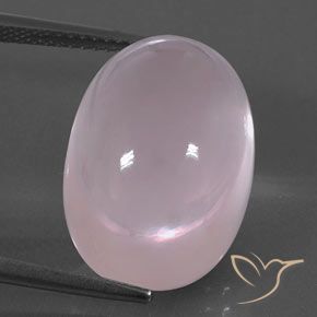 20.28ct 자연스러운 풍선껌 핑크 로즈 쿼츠, 타원형, 투명한