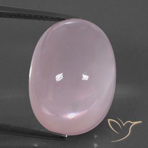 19.02ct 자연스러운 Light Pink  로즈 쿼츠, 타원형, 투명한