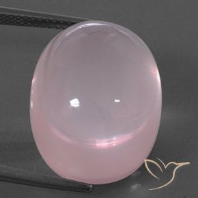 28.99ct 자연스러운 로즈 핑크 로즈 쿼츠, 타원형, 투명한