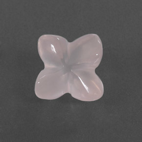 3.83캐럿 천연 핑크 로즈 쿼츠, 투명한, 9.6×9.2 mm, 투명/반투명