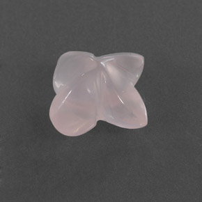 3.83캐럿 천연 핑크 로즈 쿼츠, 투명한, 9.6×9.2 mm, 투명/반투명