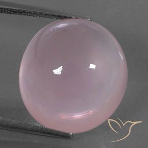 18.94ct 자연스러운 로즈 핑크 로즈 쿼츠, 타원형, 투명한