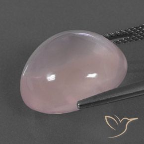 14.50캐럿 천연 라이트 로즈 핑크 로즈 쿼츠, 타원형 컷, 투명한
