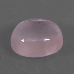 9.54캐럿 천연 핑크 로즈 쿼츠, 타원형 컷, 14.3×12.1 mm, 투명한