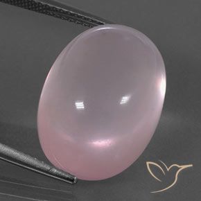 19.79ct 자연스러운 라이트 핑크 로즈 쿼츠, 타원형, 투명한