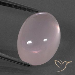 18.58ct 자연스러운 로즈 핑크 로즈 쿼츠, 타원형, 투명한