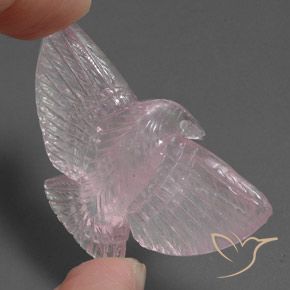 37.25캐럿 천연 라이트 핑크 로즈 쿼츠, 팬시한, 투명/반투명