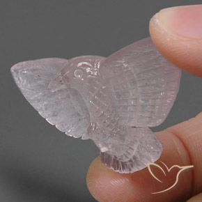 37.25캐럿 천연 라이트 핑크 로즈 쿼츠, 팬시한, 투명/반투명