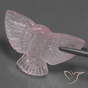 37.25캐럿 천연 라이트 핑크 로즈 쿼츠, 팬시한, 투명/반투명