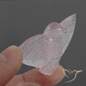 45.49ct 자연스러운 매우 밝은 분홍색 로즈 쿼츠, 팬시한, 투명한
