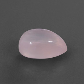5.91캐럿 천연 핑크 로즈 쿼츠, 배 모양, 13.4×9.2 mm, 투명한