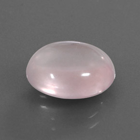 5.02캐럿 천연 핑크 로즈 쿼츠, 타원형 컷, 12.1×10.2 mm, 투명한