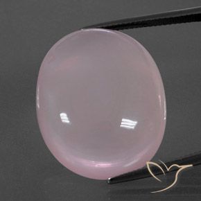 47.87ct 자연스러운 코랄 핑크 로즈 쿼츠, 타원형, 투명한