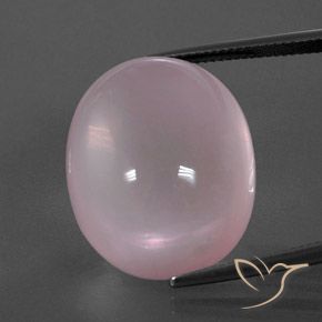 43.16ct 자연스러운 코랄 핑크 로즈 쿼츠, 타원형, 투명한