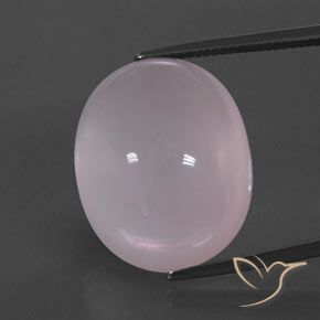 38.70ct 자연스러운 풍선껌 핑크 로즈 쿼츠, 타원형, 투명한