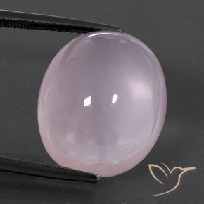 19.81ct 자연스러운 풍선껌 핑크 로즈 쿼츠, 타원형, 투명한