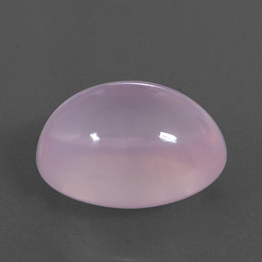 18.40캐럿 천연 라이트 체리 핑크 로즈 쿼츠, 타원형 컷, 18.6×13.7 mm, 투명한