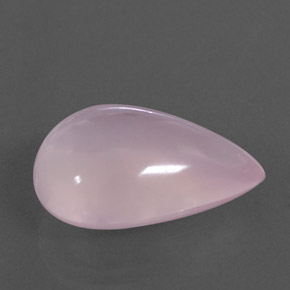 15.56캐럿 천연 핑크 로즈 쿼츠, 투명한, 20.8×14.6 mm, 투명/반투명